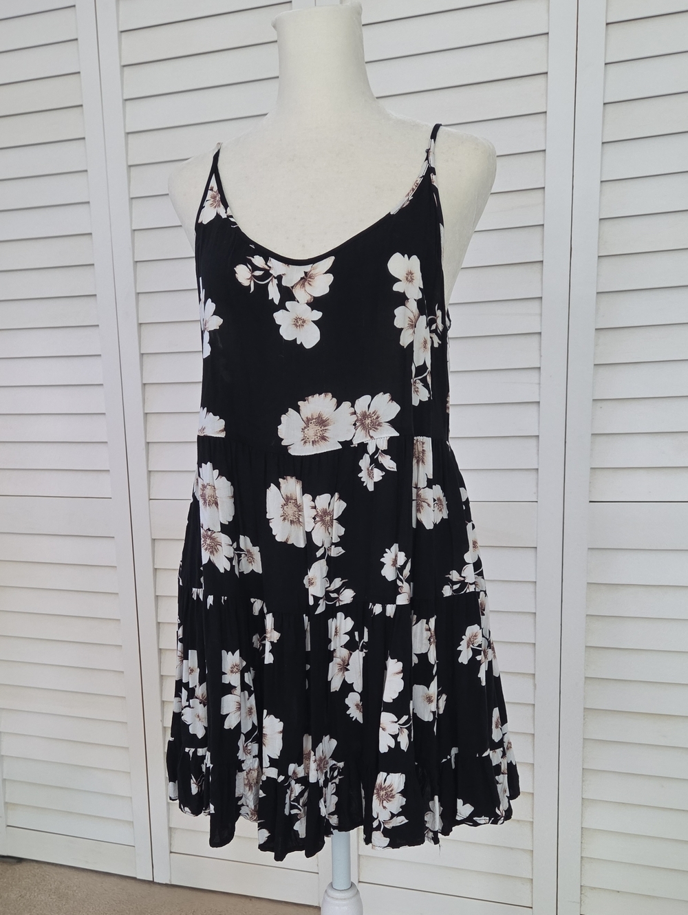 Brandy Melville Floral Tiered Dress